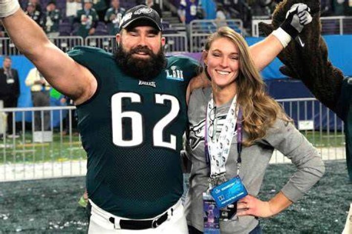 WATCH Jason Kelce Parties With Bills Mafia, Does Shot Out of Bowling Ball