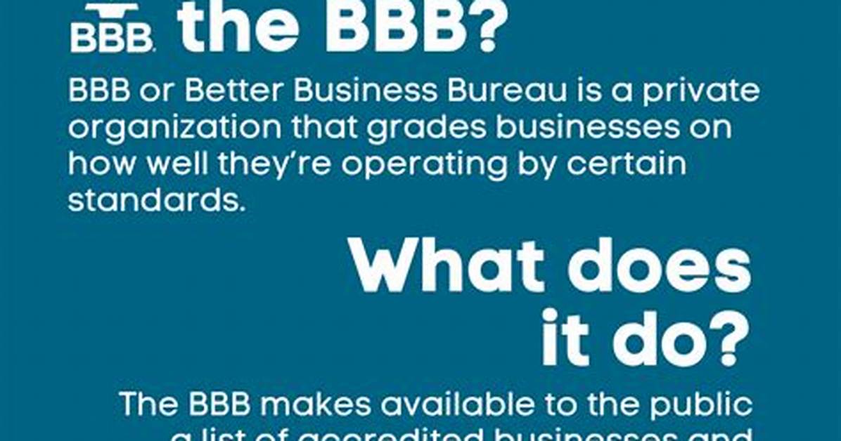 What Does the Better Business Bureau Do?