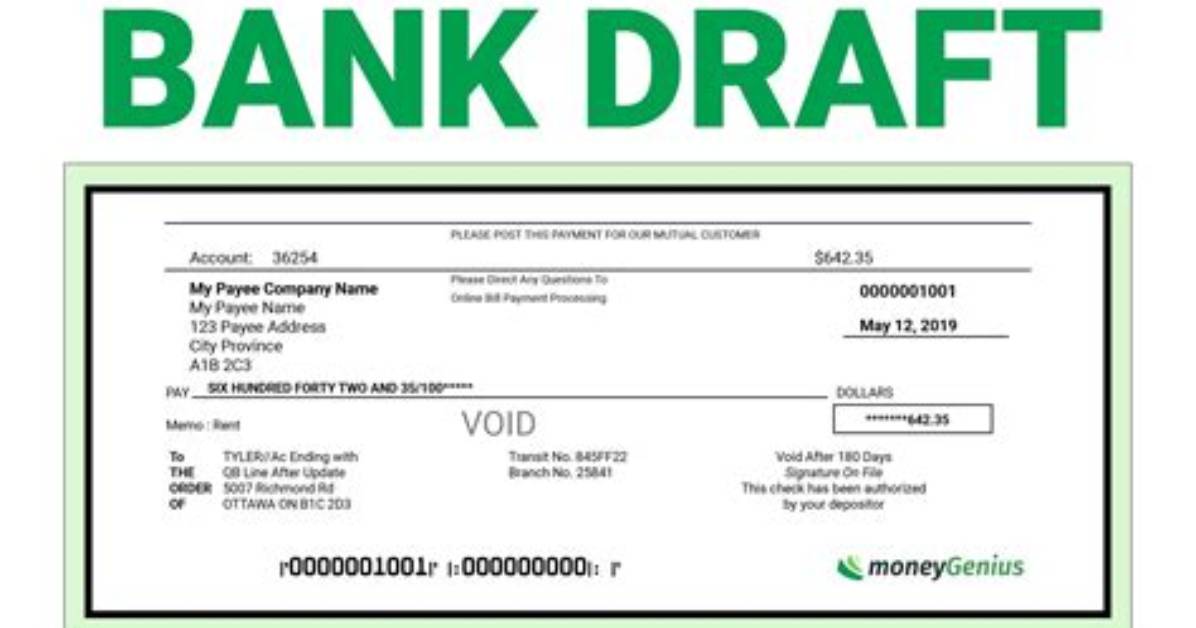 What Is a Bank Draft and How Does It Work