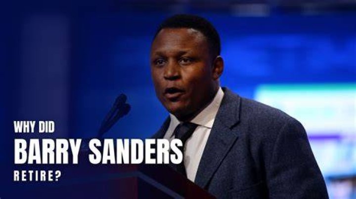 Why Did Barry Sanders Retire? What His New Documentary Reveals