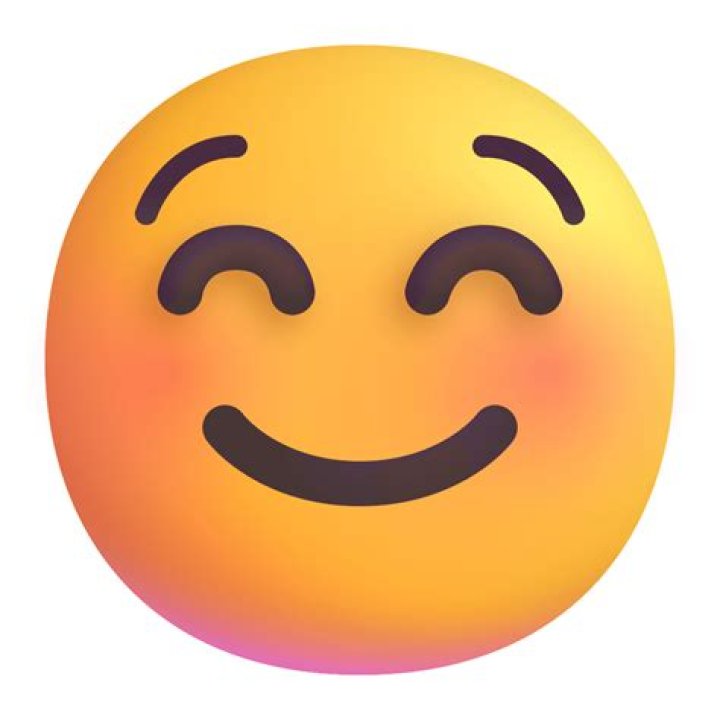 With a smiling face