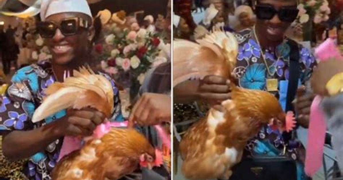 Yorubas Do the Most: Hilarious Reactions as Actor Alesh, Other Guests Receive Live Chickens as Party Souvenir