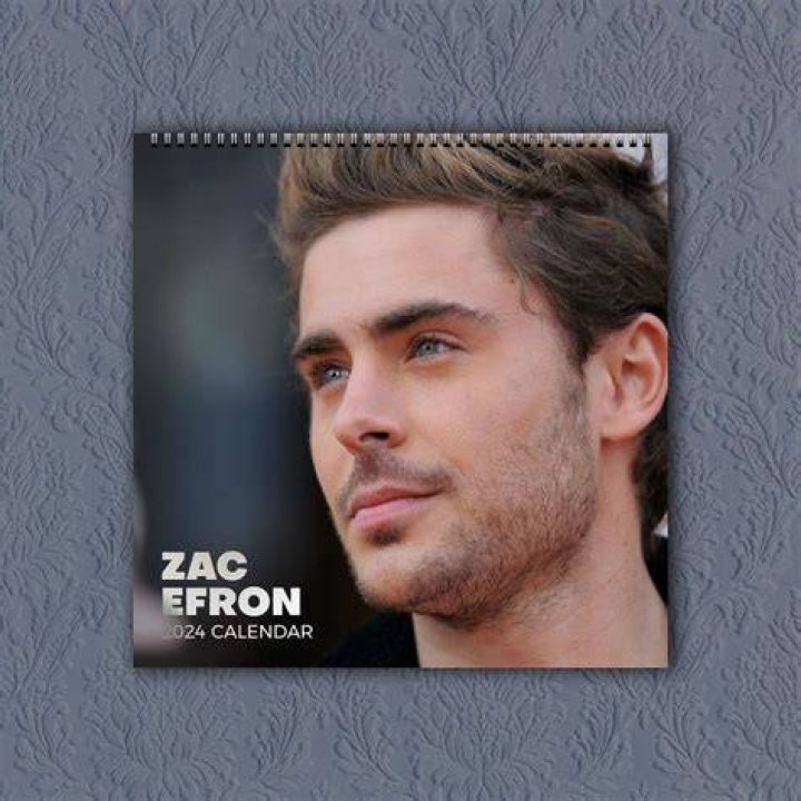 Zac Efron 2024 Personalised Calendar Full Photo Slim Dates Etsy UK