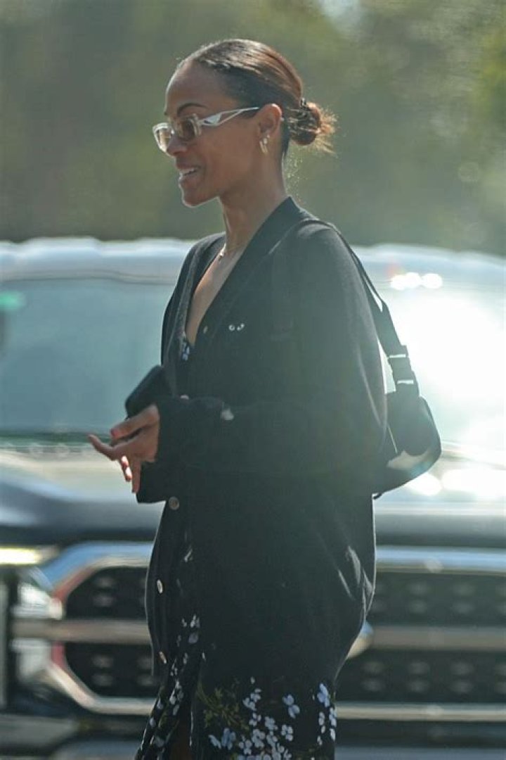 Zoe Saldana Steps Out With Her RarelyPhotographed Twins, Cy and Bowie